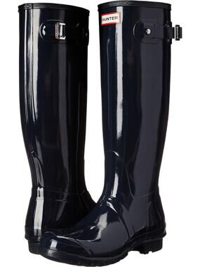 HUNTER WOMEN'S ORIGINAL TALL SNOW RAIN WATERPROOF BOOTS - SWEET GALE GREEN - 10